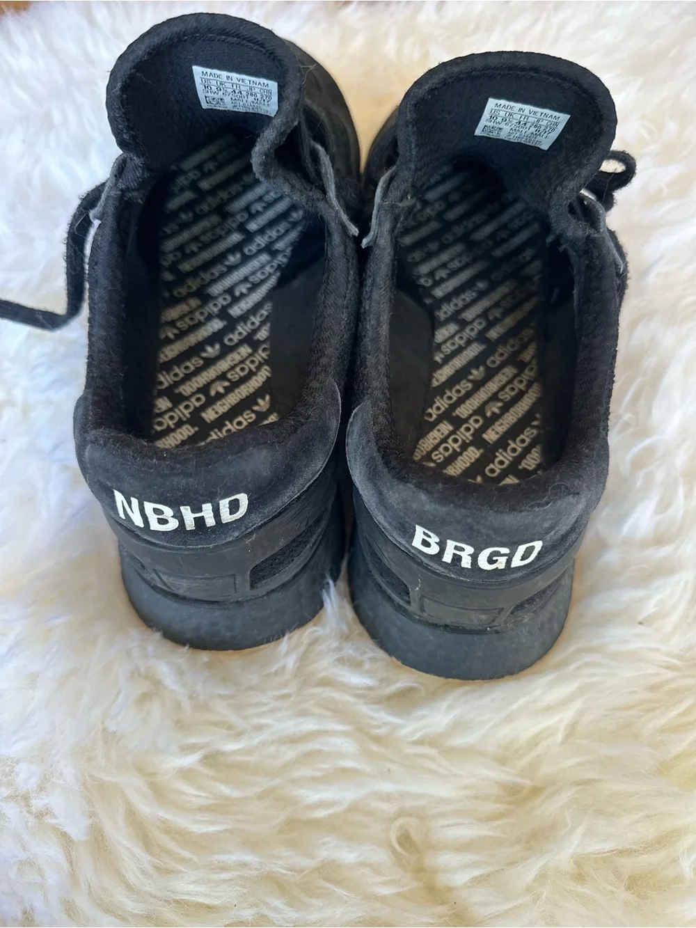 adidas Neighborhood Black Suede & Mesh Men’s Sneakers